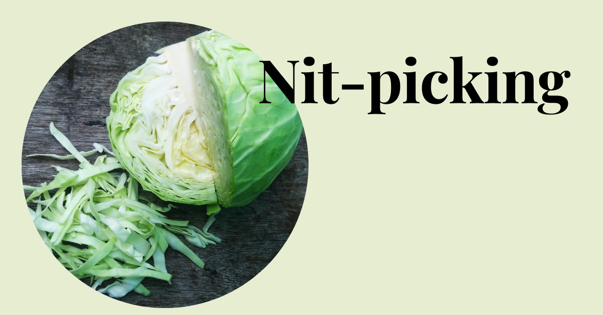 Nit-picking